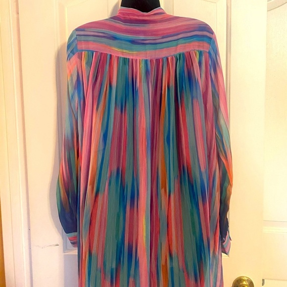 “LABEL RITU KUMAR” Sheer Kimono Kaftan Shrug - Picture 13 of 16